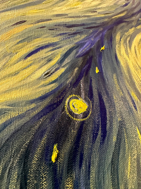 The silence of the Northern Lights (100cm x 70cm)