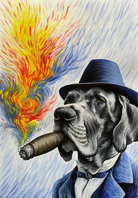 The Mafia Boss: Vladimir Wuffka (100cm x 70cm)