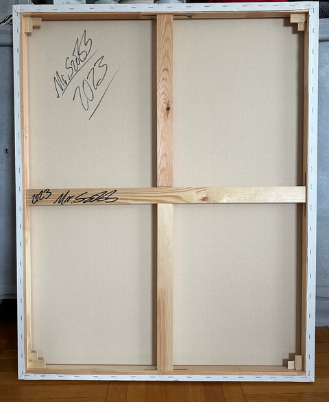 The girl with the magic hair (100cm x 80cm)