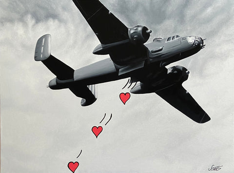 Bomber der Liebe (80cm x 60cm)