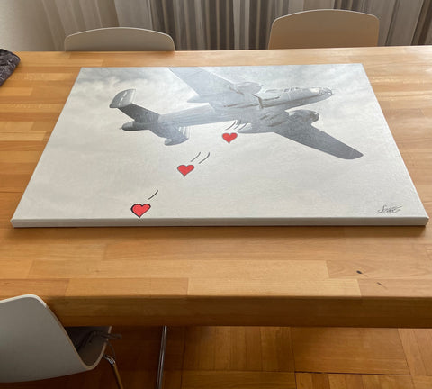 Bomber der Liebe (80cm x 60cm)