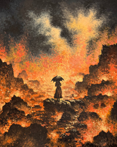 Fearless in the firestorm (100x80cm)